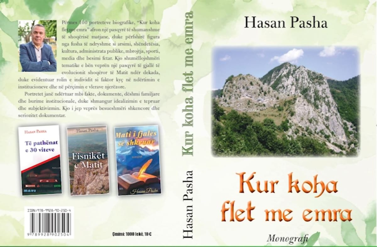 “Kur koha flet me emra”. Hasan Pasha sjell veprën e katërt monografike me 100 personalitete