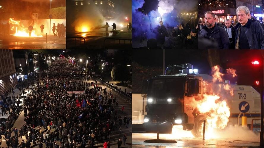 Tension dhe Përplasje në Protestën e Opozitës: Molotov, Gaz Lotsjellës dhe Të Lënduar