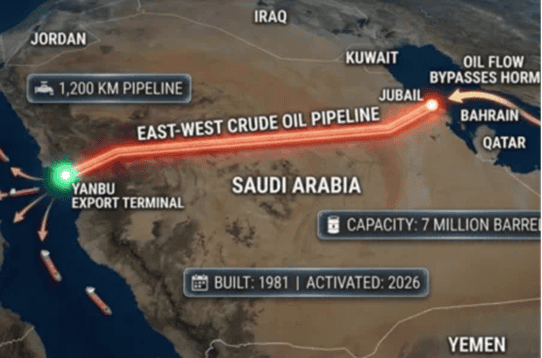 Pas sulmeve, Arabia Saudite rikthen tubacionin kryesor të naftës