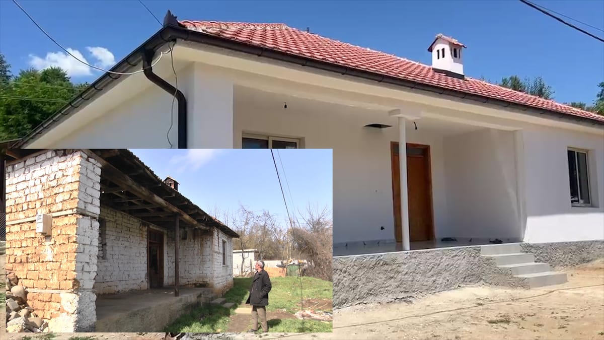 Ndryshon jeta e ish minatorit Ali Qishkeku nga Shupenza, pas lajmit, i restaurohet banesa