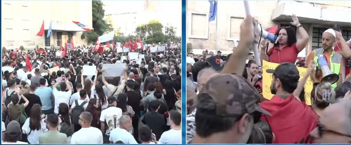 “Shqipëria nuk është në shitje!”/ Qytetarët mbushin Bulevardin, protesta e tretë kundër projektit në Zvërnec: Mbrojmë tokën, njerëzit, të ardhmen