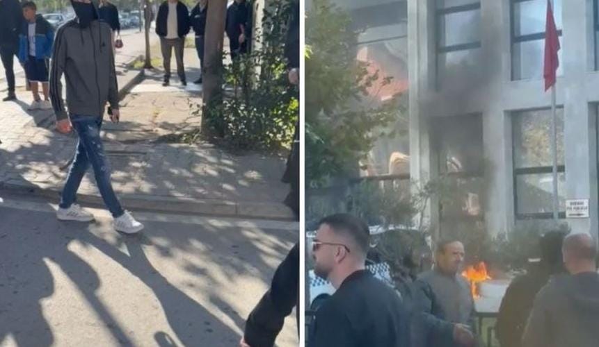Sulm me Molotov ndaj Bashkisë Kurbin: Zjarri përfshin hyrjen