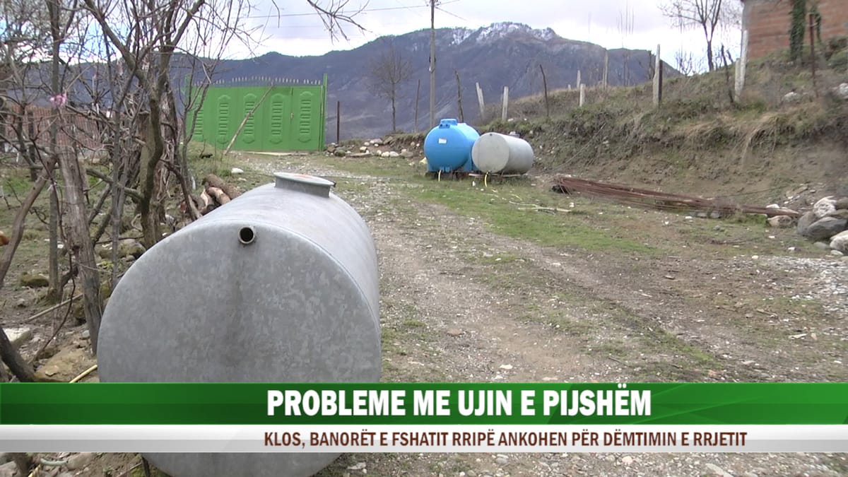 Shirat shkaktojnë probleme me ujin e pijshëm në fshatin Rripë të Gurrës