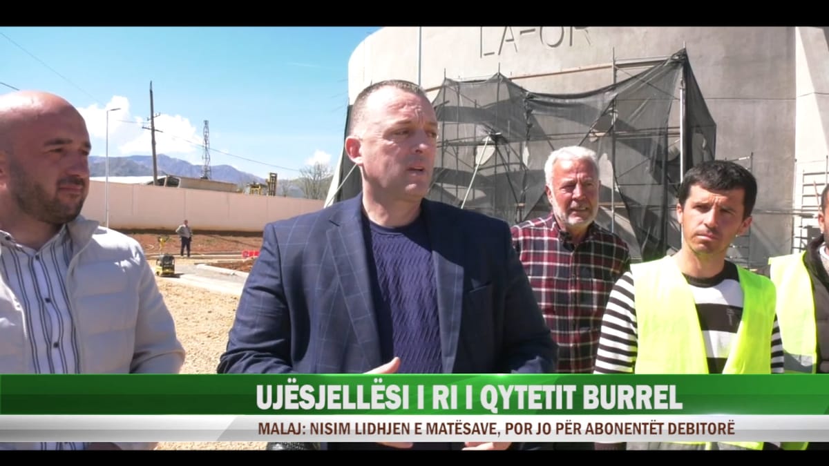Ujësjellësi i ri i qytetit të Burrelit, Malaj: Nisim lidhjen e matësave