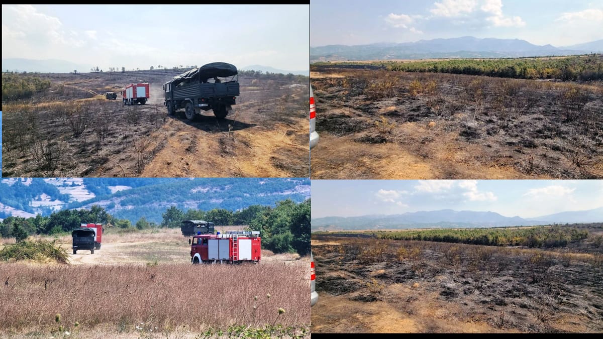 Fiket zjarri në afërsi të Burrelit