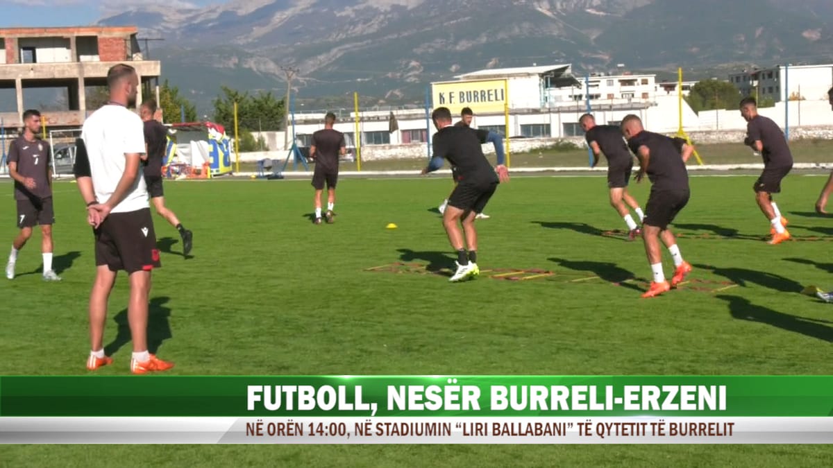 Futboll / Burreli pret në shtëpi ekipin e Erzenit të Shijakut të shtunën e 26 Tetorit
