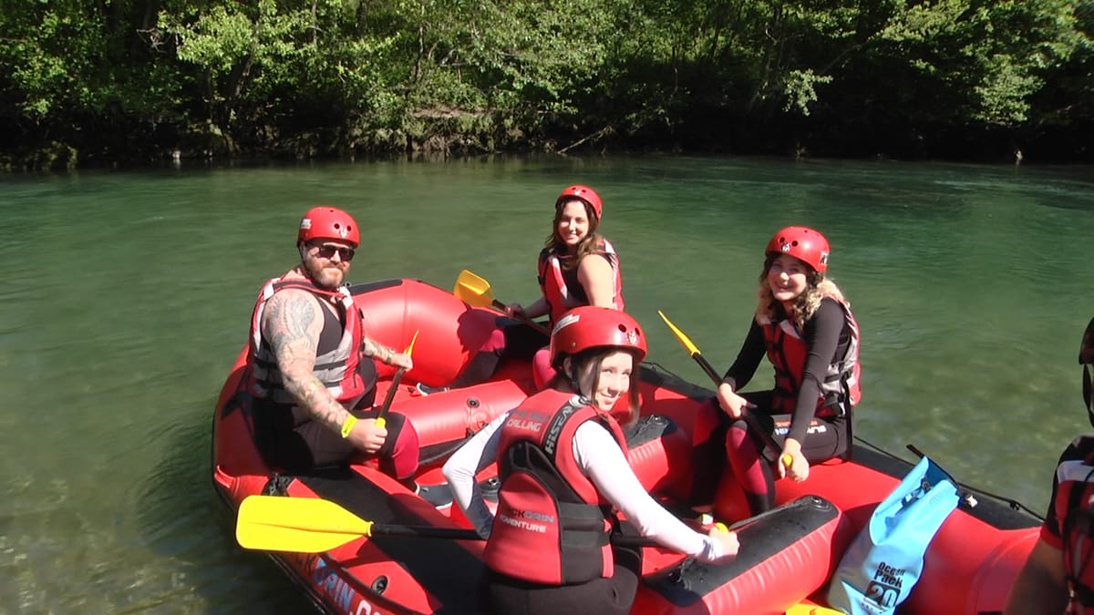 Rafting në lumin Drin i Zi në Dibër