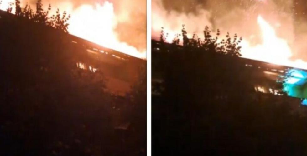 Zjarr i madh në Peshkopi, digjet i gjithë pallati – banorët shpëtojnë pa lëndime