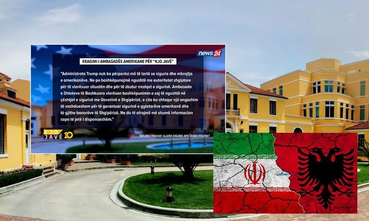 Ambasada Amerikane: Bashkëpunim i ngushtë me Shqipërinë pas paralajmërimit për kërcënimin iranian