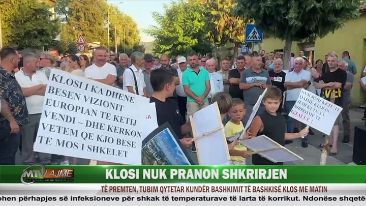 KLOS, QYTETARËT NË PROTESTË KUNDËR SHKRIRJES SË BASHKISË