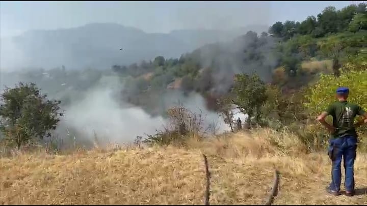ZJARR NË MALIN E CERUJËS NË KLOS, IZOLOHEN VATRAT E ZJARRIT NË NJËSINË ULËZ