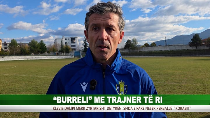 Futboll / Trajneri i ri i “Burrelit”, Klevis Dalipi, merr zyrtarisht detyrën, nis përgatitjen për ndeshjen ndaj Korabit