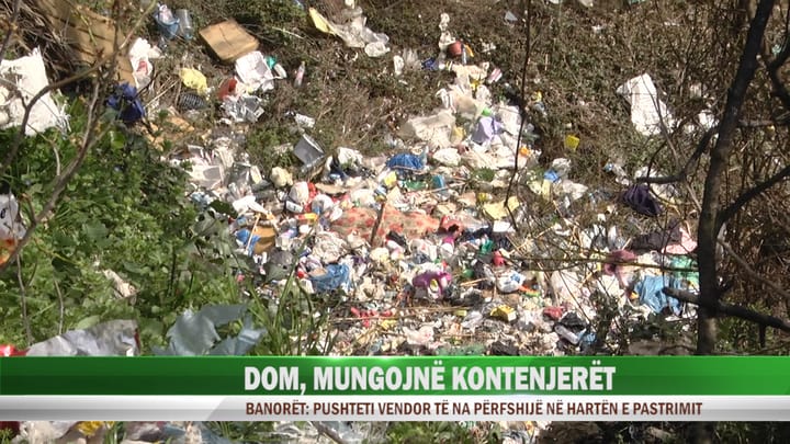 Dom, mbeturinat hidhen pa kriter, mungojnë kontejnerët