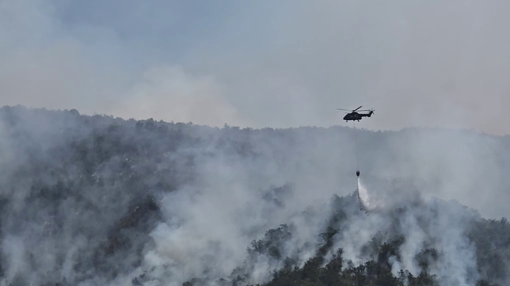 (VIDEO)Zjarr në parkun natyror “Ulëz-Shkopet”, pre dy ditësh luftë me flakët