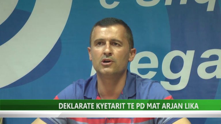 VIDEO/ Kryetari i PD Arjan Lika denoncon manipulimin e zgjedhjeve ne Mat e Klos